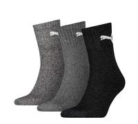 Puma Unisex Calzini da Sport - Breve Crew Calzini,Tennis,Bianco e Nero,Vantaggi