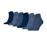 Puma Unisex Calzini Quarter, 6 Pezzi - Quarter Plain ECOM 6P, Logo, Uni