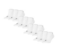 Puma Unisex Calzini Sneaker,12er Pacco - Cushioned Sneakers 12P Logo Bianco e