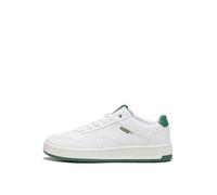 PUMA Unisex Court Classic Scarpe da ginnastica, Puma White Vine Puma Gold, 45 EU