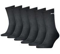 Puma Unisex Crew Socken 6-pack Calze 35-38 Nero