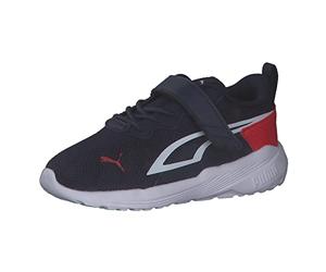 PUMA Unisex Kids All-day Active Ac+ Inf Scarpe da ginnastica, Peacoat Puma White High Risk Red, 21 EU