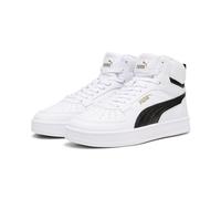 PUMA Unisex Kids Caven 2.0 Mid Jr Scarpe da ginnastica, Puma White Puma Black Gold, 38.5 EU