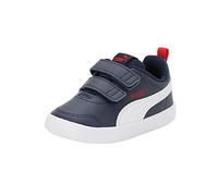 PUMA Unisex Kids Courtflex V2 V Inf Scarpe da ginnastica, Peacoat High Risk Red, 27 EU