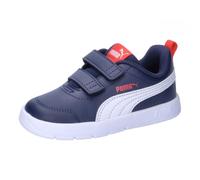 PUMA Unisex Kids COURTFLEX V3 V Inf Sneaker, PUMA Navy-PUMA White-PUMA Red, 25 EU