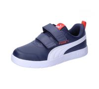 PUMA Sneaker Courtflex V3 V PS unisex bambini Navy/White/Red 32 EU