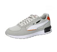 PUMA Unisex Kids' Fashion Shoes GRAVITON JR Trainers & Sneakers, GLACIAL GRAY-PUMA WHITE-RICKIE ORANGE-PUMA BLACK, 35.5