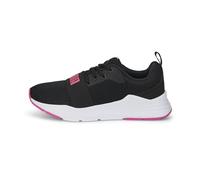 PUMA Unisex Kids' Fashion Shoes WIRED RUN JR Trainers & Sneakers, PUMA BLACK-SUNSET PINK, 36