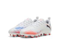 PUMA Future 8 Play Fg/AG Jr, Scarpe da Calcio, White Black Glowing Red, 30 EU