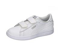 PUMA Unisex Kids Smash 3.0 L V Ps Scarpe da ginnastica, Puma White Cool Light Gray, 32 EU