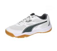 PUMA Unisex Kids Solarflash Jr Ii Scarpe da campo indoor, Puma White Shadow Gray Gum, 28 EU