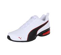 PUMA Leader VT SL, Road Running Shoes Unisex-Adulto, White Black-Flame Scarlet, 42.5 EU