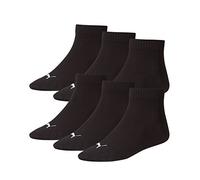 PUMA Unisex Quarters Socken Sportsocken 6er Pack (black / black, 35-38)