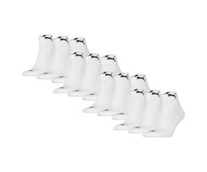 Puma Unisex Quartersocken,12er Pacco - Cushioned Trimestre 12P,Logo,Monocolore