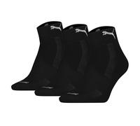 Puma Unisex Quartersocken, 3er Pacco - Cushioned Trimestre 3P, Logo, Monocolore