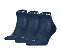 Puma Unisex Quartersocken, 3er Pacco - Cushioned Trimestre 3P, Logo, Monocolore