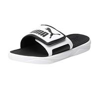 PUMA Royalcat Comfort, Slide Sandal Unisex-Adulto, White Black, 35.5 EU