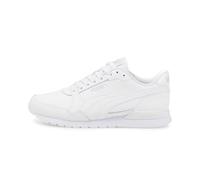 PUMA Unisex Scarpe da ginnastica ST Runner v3 in pelle per ragazzi, White-White, 37.5 EU