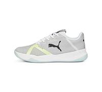 PUMA Unisex Scarpe da pallamano Accelerate Turbo Nitro II, White-Black-Fizzy Light-Nitro Blue, 41 EU