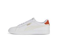 PUMA Unisex Smash 3.0 L Scarpe da ginnastica, Puma White Vapor Gray Chili Pepper, 41 EU