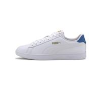 PUMA Unisex Smash V2 L Scarpe da ginnastica, Weiß White Blue Palace Team Gold, 40 EU
