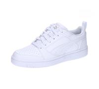 PUMA Unisex Sneaker Rebound V6 Lo da ragazzi, White-Cool LightGray, 38.5 EU