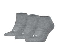 Puma Unisex Sneakersocken,3er Pacco - Cushioned Sneakers 3P,Logo,Bianco e Nero