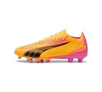 PUMA Unisex Ultra Match Fg/Ag Scarpe da calcio, Sun Stream Puma Black Sunset Glow, 42.5 EU