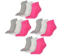 Puma Unisex Uomo Donna Calze Quarter PLAIN - 12 Pezzi Multipack