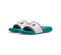 Puma Unisex Youth Popcat 20 Ready, Set, Better Jr Slide Sandals, Sparkling Green-Puma White-Active Red, 39 EU