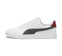 Puma Unisex's Shuffle Sneaker, Puma White Shadow Gray Intense Red, 37.5 EU