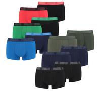 PUMA Uomo Boxer Base Tronco S M L XL XXL Nero Blu Verde Rosso - 4er Pacco