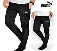 PUMA Uomo Pantaloni Tuta Pantaloni da Corsa Sport Calcio Pantaloni Nero XS-L