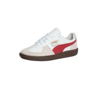 PUMA - Palermo - Sneakers bianche e rosse in pelle-Bianco 40.5