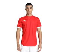 Puma Uomo Shirt, Regular, Pelle, Puma Red - Puma White, 3XL
