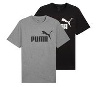 Puma Uomo T-Shirt 2er Pacco - Ess No.1 Logo Té, Girocollo, Manica Corta, Uni