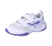 PUMA Varion II V Jr, Indoor Court Shoe, White-Lavender Alert, 28 EU