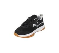 PUMA Varion li Jr, Indoor Court Shoe, Black Cool Light Gray Yellow Blaze Gum, 35 EU