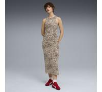 PUMA Vestito con stampa integrale LEO LUXE da donna, Abbigliamento, Bianco, M M