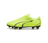 PUMA Vitoria FG/AG Jr, Soccer Shoe Unisex-Bambini, Electric Lime Black, 29 EU