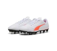 PUMA Vitoria II Fg/AG Jr, Scarpe da Calcio, Bianco Rosso Brillante, 38.5 EU