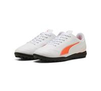 Puma Vitoria II TT Jr - Scarpe da Calcio Unisex per Bambini, Puma Bianco Rosso Brillante, 28 EU