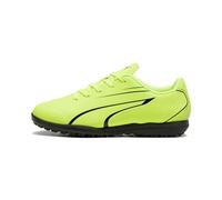 PUMA Vitoria TT Jr, Soccer Shoe, Electric Lime Black, 37.5 EU