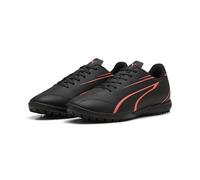 PUMA Vitoria Tt - Scarpe da calcio da uomo, PUMA Nero - Rosso incandescente, 40 EU