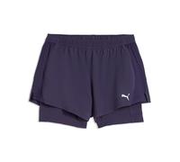 PUMA W Run Velocity 2 in 1 - Pantaloncini da Corsa, 7,6 cm, Colore: Prugna