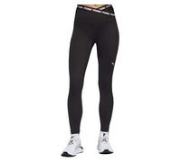 Leggings Puma Strong Cross Front nero bianco donna - M