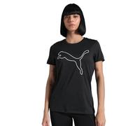 PUMA W TAD Essential Heather Logo Tee, Magliette Unisex - Adulto, PUMA Black Heather,