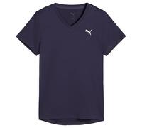 PUMA W TAD Essential - Maglietta con Scollo a V, Colore: Prugna
