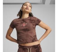 PUMA WARDROBE ESS FLORAL PACK Washed Graphic Baby Tee Women, Abbigliamento, Chocotart, L L