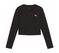 Puma Wardrobe Essential W - maglia maniche lunghe - donna M Black woman